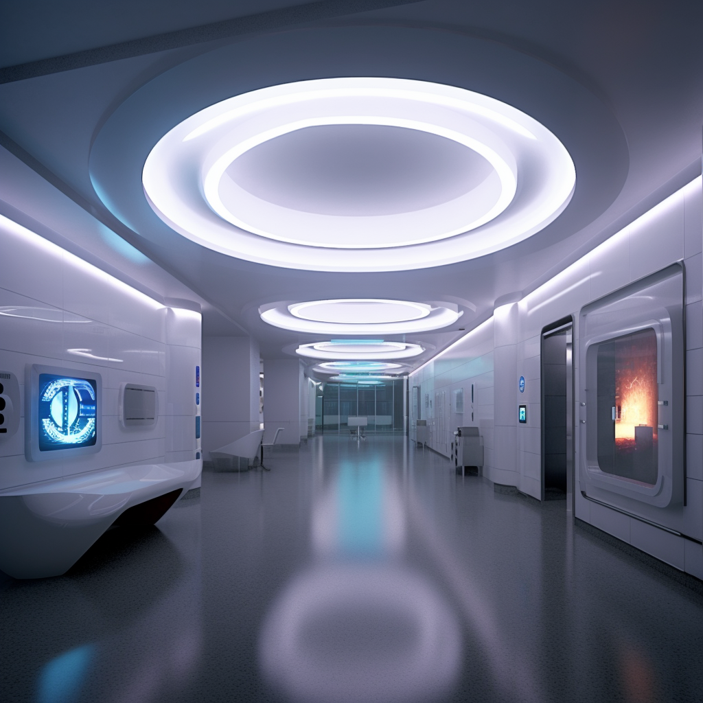 Gestion de file d'attente 12 Dixion high tech lab modern entrance lighting design realistic  f2809948 19d6 4bcf 956f c480bcdd95e5