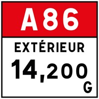 Borne de route 6 Plaquette E52c 2