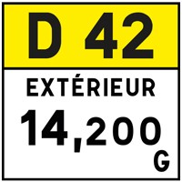Borne de route 8 Plaquette E53c 2