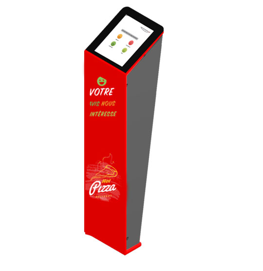 borne-tactile-de-satisfaction-restaurant Borne d'enquête de satisfaction dans un restaurant