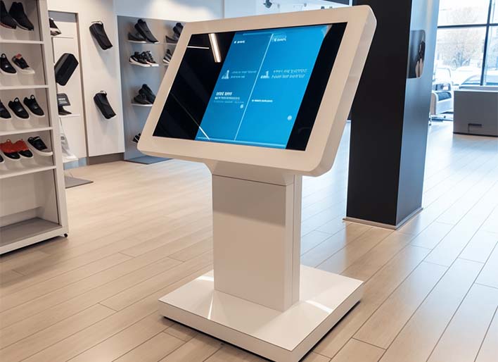 pupitre-store Le futur du shopping est ici : ce pupitre tactile dans le magasin crée une interaction immersive entre les clients et les produits.