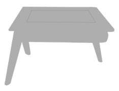 Table tactile vintage 8 table bois