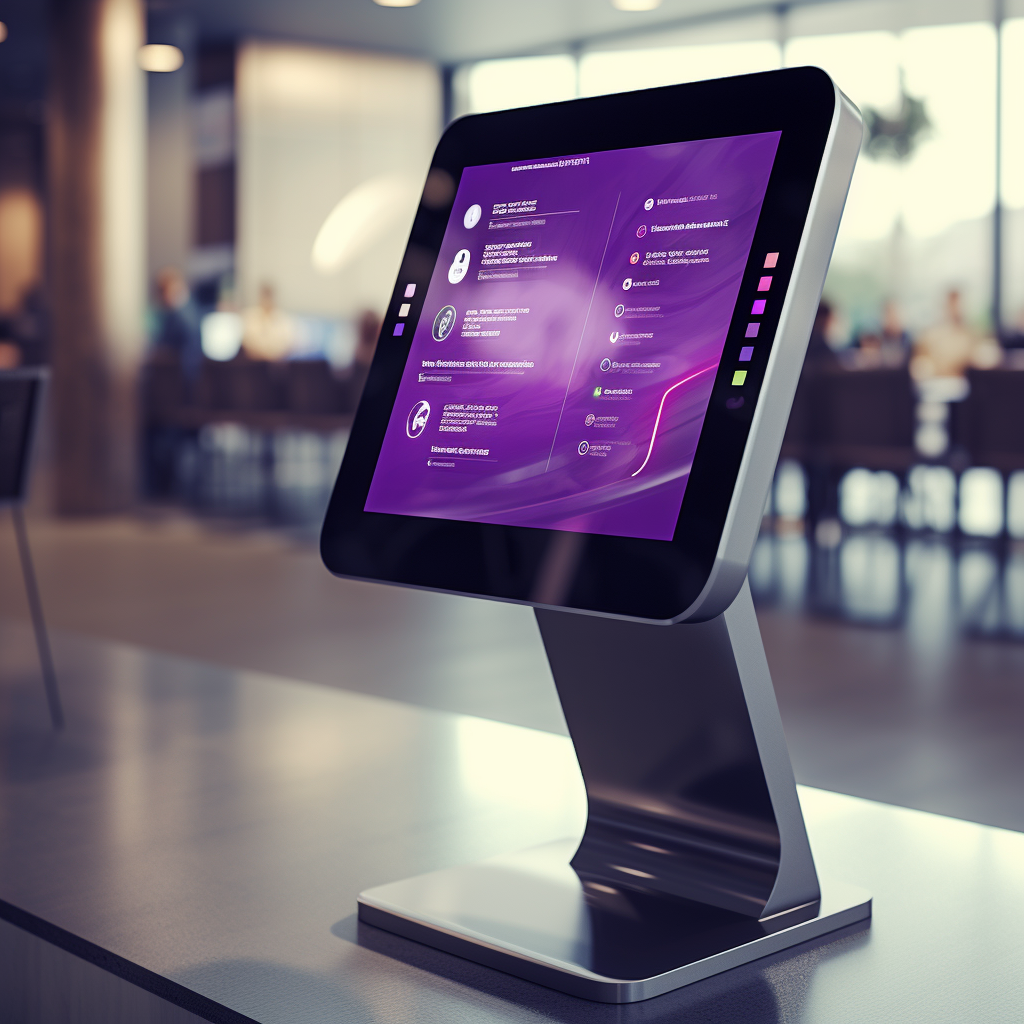 Support tablette 3 costagold Generate a photorealistic image of a totem touch scre 32f08ee2 1989 48e1 97bf f4babd8cbd06 1