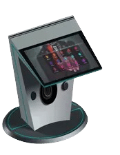 Pupitre tactile 7 pupitre-de-conference-gris