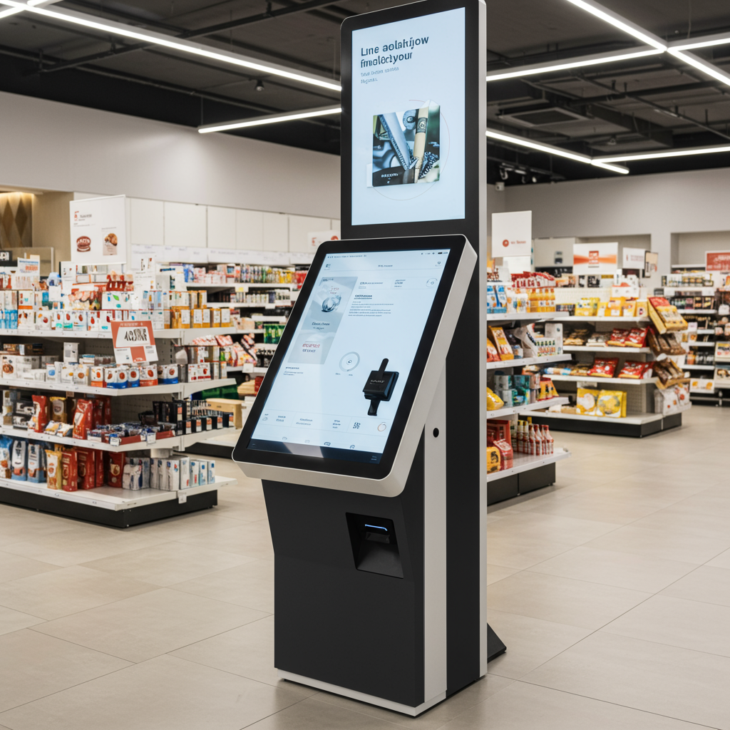 Borne tactile connectée pour affichage dynamique Borne tactile connectée pour affichage dynamique